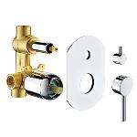 Ultra slim concealed shower valve